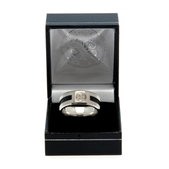 FC Celtic pierścionek Black Inlay Medium