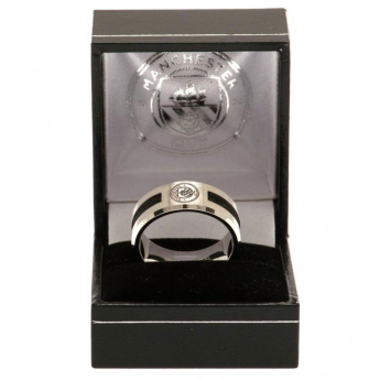 Manchester City pierścionek Black Inlay Medium