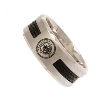 Manchester City pierścionek Black Inlay Large
