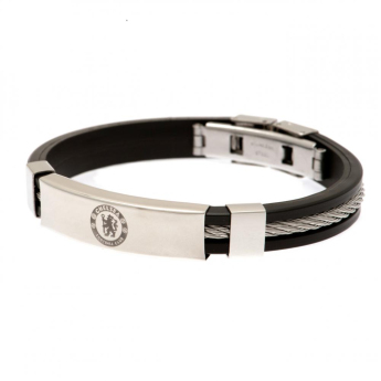 Chelsea opaska silikonowa Silver Inlay Silicone Bracelet
