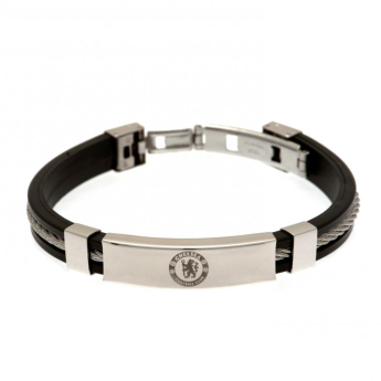 Chelsea opaska silikonowa Silver Inlay Silicone Bracelet