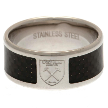 West Ham United pierścionek Carbon Fibre Ring Medium