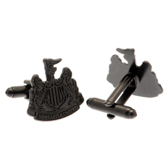 Newcastle United spinki mankietowe Black IP Cufflinks