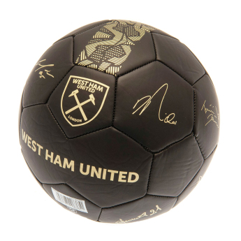 West Ham United mini futbolówka Signature Gold PH size 1