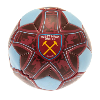 West Ham United miękka piłka 4 inch Soft Ball blue