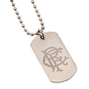 FC Rangers naszyjnik z zawieszką Engraved Dog Tag & Chain