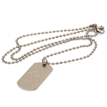 FC Rangers naszyjnik z zawieszką Engraved Dog Tag & Chain