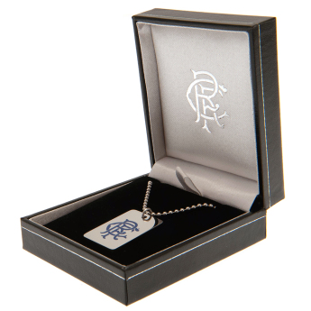 FC Rangers nieśmiertelnik na szyję Enamel Crest Dog Tag & Chain