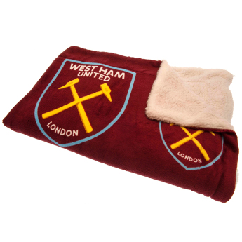 West Ham United koc Sherpa Fleece Blanket