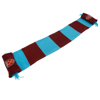 West Ham United szalik zimowy Bar burgundy - blue