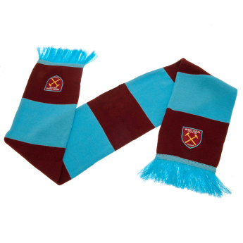 West Ham United szalik zimowy Bar burgundy - blue