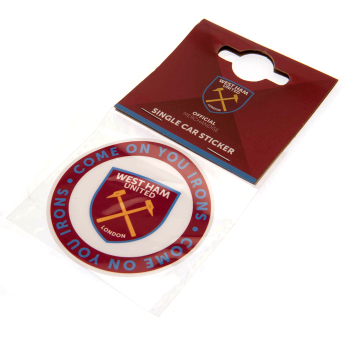 West Ham United naklejka Single Car Sticker COYI
