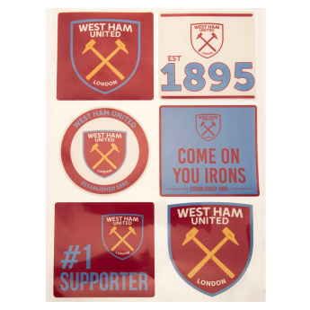 West Ham United naklejki Car Decal Set