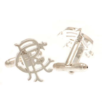 FC Rangers spinki mankietowe Silver Plated RFC Cufflinks