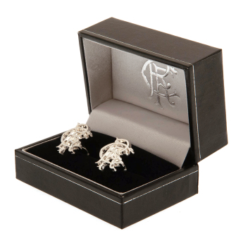 FC Rangers spinki mankietowe Silver Plated RFC Cufflinks