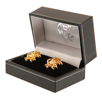 FC Rangers spinki mankietowe Gold Plated RFC Cufflinks