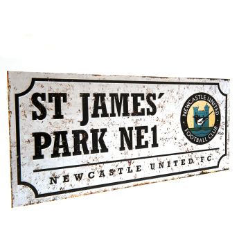 Newcastle United tablica na ścianę Street Sign Retro