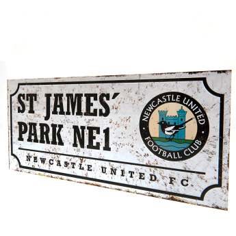 Newcastle United tablica na ścianę Street Sign Retro