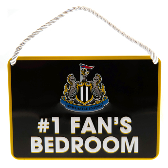 Newcastle United ozdoba do sypialni Bedroom Sign No1 Fan