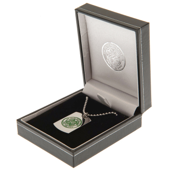FC Celtic naszyjnik z zawieszką Enamel Crest Dog Tag & Chain