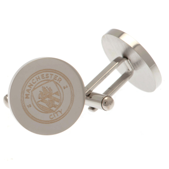 Manchester City spinki mankietowe Stainless Steel Round Cufflinks