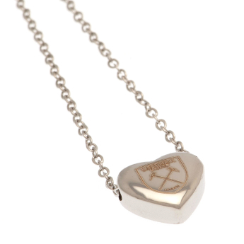 West Ham United naszyjnik Stainless Steel Heart Necklace