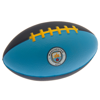Manchester City minipiłka do futbolu amerykańskiego navy blue and sky blue