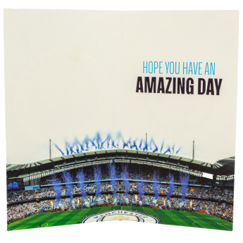Manchester City życzenia Personalised Birthday Card