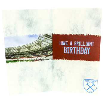 West Ham United życzenia urodzinowe Personalised Birthday Card