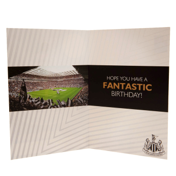 Newcastle United kartka urodzinowa z naklejkami Hope you have a fantastic birthday!