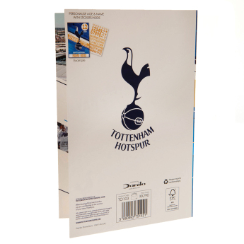Tottenham kartka urodzinowa z naklejkami To a No.1 Spurs Fan have a great day