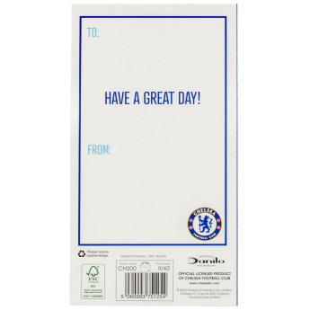 Chelsea życzenia Crest Birthday Card
