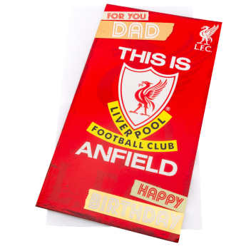 Liverpool życzenia Dad Birthday Card