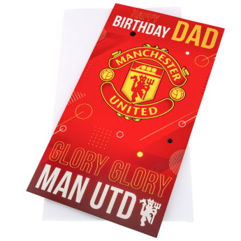 Manchester United życzenia urodzinowe Dad Birthday Card