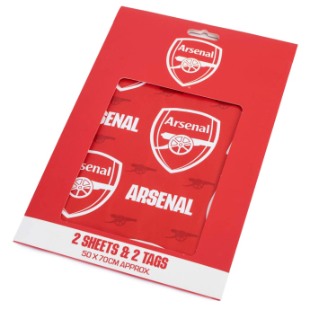 Arsenal papier podarunkowy 2 pcs Text Gift Wrap