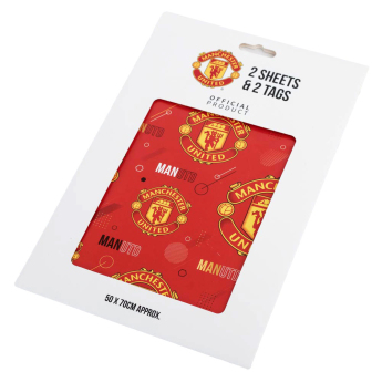 Manchester United papier podarunkowy Text Gift Wrap