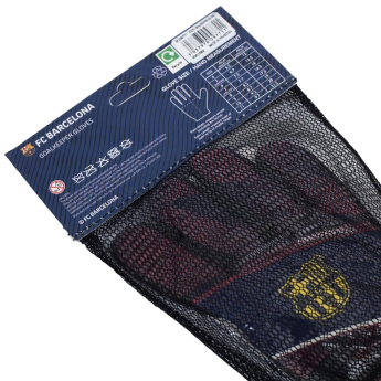 Barcelona dziecięce rękawice bramkarskie Fuse Goalkeeper Gloves Yths 79-86mm palm width