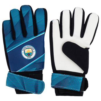 Manchester City dziecięce rękawice bramkarskie Fuse Goalkeeper Gloves Yths 79-86mm palm width