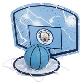 Manchester City minizestaw do koszykówki blue