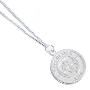 Manchester City naszyjnik z zawieszką Sterling Silver