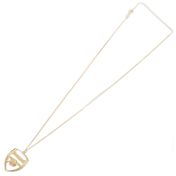 Arsenal naszyjnik z zawieszką 18ct Gold Plated on Silver Crest