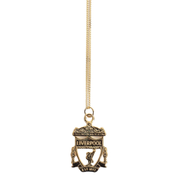 Liverpool naszyjnik z zawieszką 18ct Gold Plated on Silver Crest