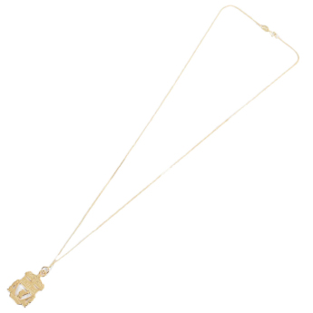 Liverpool naszyjnik z zawieszką 18ct Gold Plated on Silver Crest