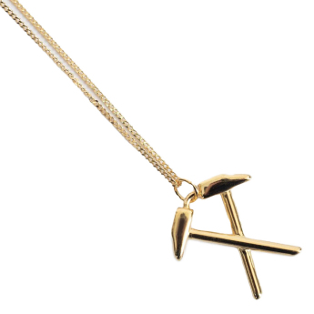 West Ham United naszyjnik z zawieszką 18ct Gold Plated on Silver