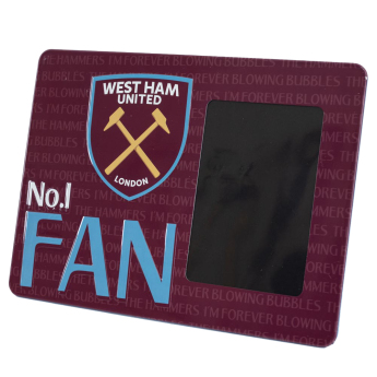 West Ham United ramka na zdjęcie No1 Fan 12cm x 8.5cm