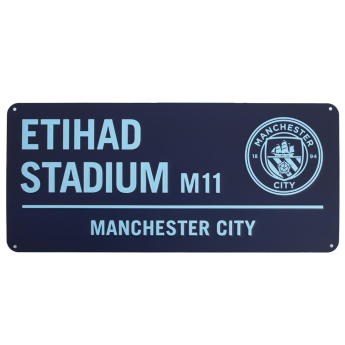 Manchester City tablica na ścianę Two Tone Street