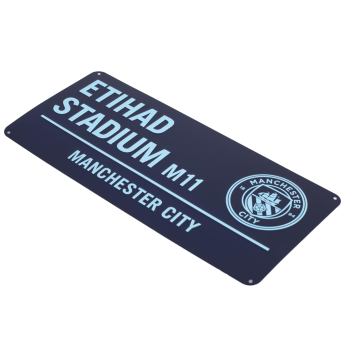 Manchester City tablica na ścianę Two Tone Street