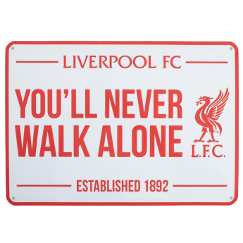 Liverpool tablica na ścianę Large YNWA