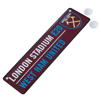 West Ham United tabliczka na okno Colour