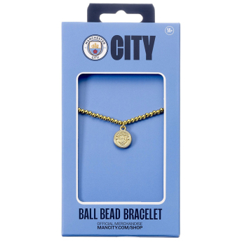 Manchester City opaska Gold Finish Bead